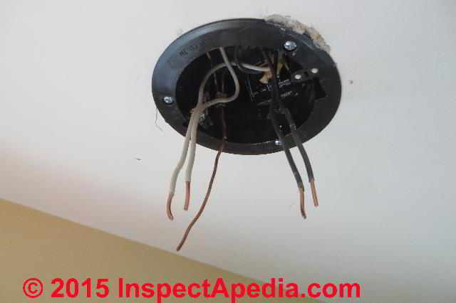 2 black wires in ceiling box