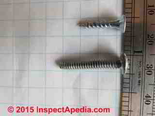 Metal box mender screw lengths (C) Daniel Friedman