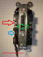 20-A rated pressure clamp type back-wired electrical receptacle (C) Daniel Friedman