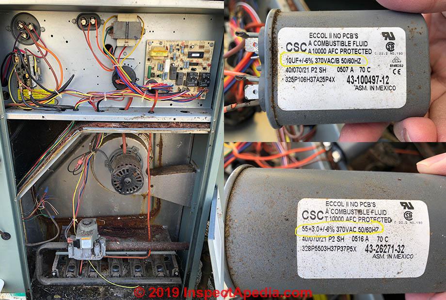 Two with dual single capacitor replace Problem: How