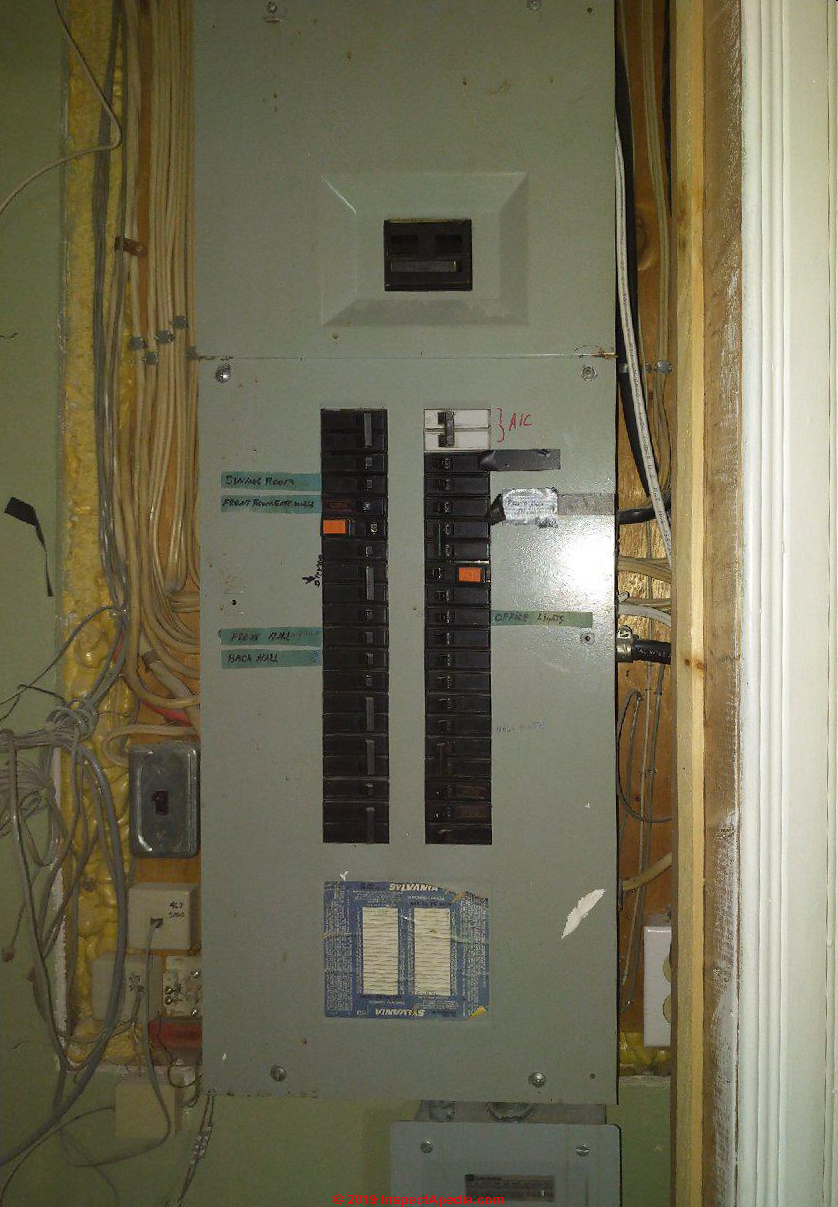 Sylvania Electrical Panel & Breaker Identification: These electrical