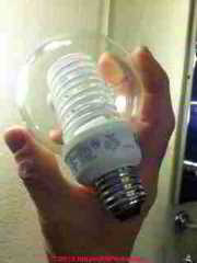 Super Compact Fluorescent bulb from TCP (C) 2013 Daniel Friedman Charles Soberman
