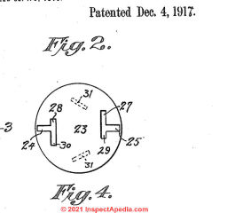Thomas Thomas-L-Shaped-Plug-Patent-US1249247 at InspectApedia.com