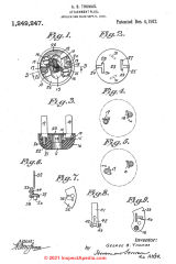 Thomas-L-Shaped-Plug-Patent-US1249247 at InspectApedia