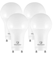 Two prong light bulb, modern LED at InspectApedia.com