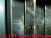 Photo of a Zinsco electrical panel failure