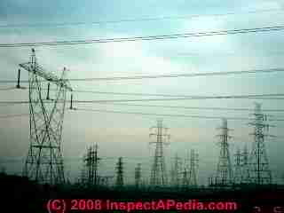 Electrical power transmission lines at the US Canadian border (C) Daniel Friedman