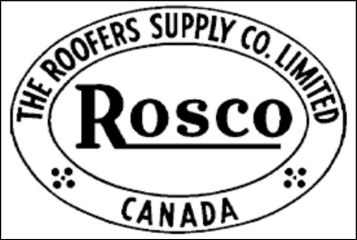 ROSCO Roofing Supply Company trademark from 1915 (C) InspectApedia.com 
