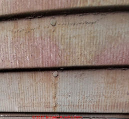 Steel clapboard pattern siding detail (C) InspectApedia.com Komet