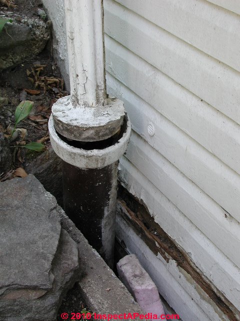 Buried Downspouts Underground Drains For Roof Runoff