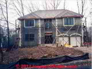 EIFS barrier wall construction Bard College (C) Daniel Friedman