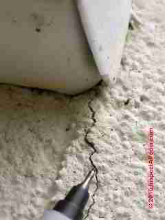 Leak point in EIFS stucco wall (C) Daniel Friedman