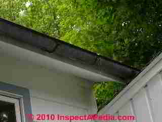 Galvanized half round gutters (C) Daniel Friedman