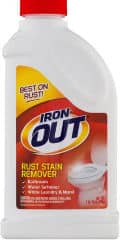 Iron remover cleaner may remove some red rust stains from brick or stone  - at InspectApedia.com