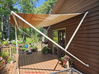 Manual retractable awning northern MN (C) InspectApedia.com AJC