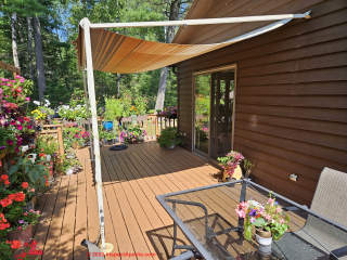 Manual retractable awning northern MN (C) InspectApedia.com AJC