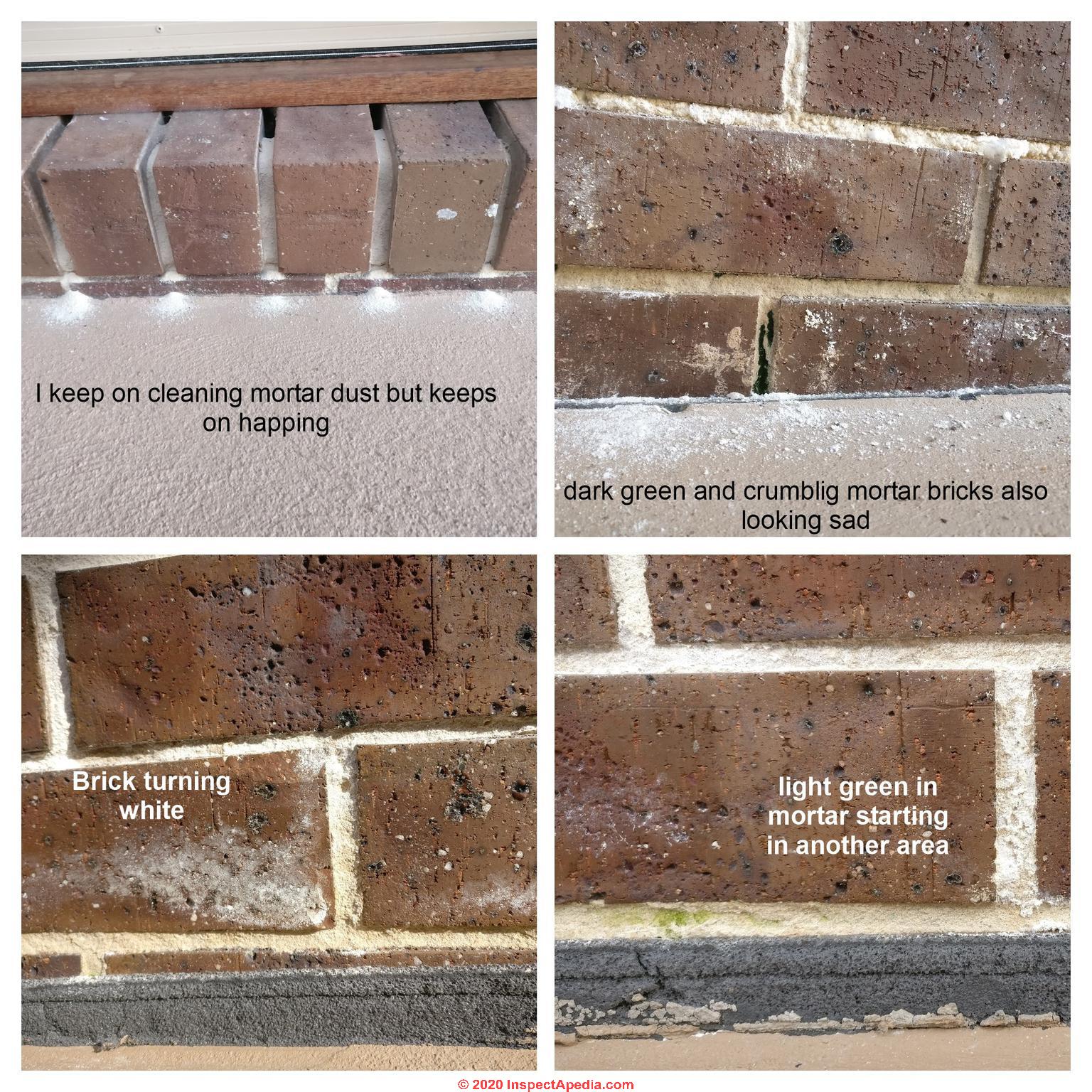 Stains on Brick Surfaces How to identify, clean, or prevent stains