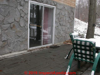 Permastone exterior siding on a NY home (C) InspectApedia.com