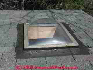 Patched skylight flashing (C) Daniel Friedman