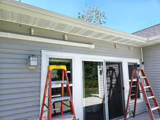 Sunsetter retractable patio awning installation (C) InspectApedia.com AJC