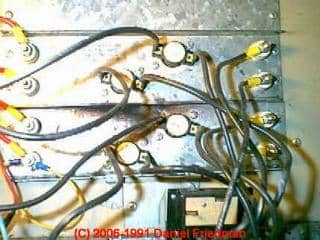 Photograph of Heater circuit panel control wire short
