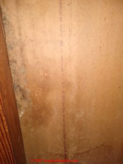 1952 Drywall stamp information & asbestos risk (C) InspectApedia.com Ban