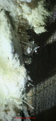 stucco over drywall with fibers (C) InspectApedia.com Stacy