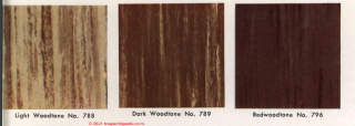 Armstrong woodtone floor tiles asphalt asbestos 1955 (C) Inspectapedia.com
