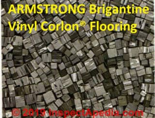 Armstrong-Brigantine-Corlon-Flooring from ad in Progressive Architecture Magaine, October 1975 discussed at InspectApedia.com