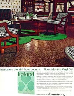 Armstrong Corlon Vinyl flooring ca 1950 (C) InspectApedia.com