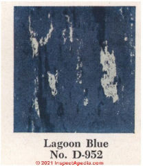 Armstrong Lagoon Blue No. D952 1954 (C) InspectApedia.com asphalt asbestos tile