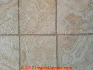Armstrong solarian sheet flooring cambria pattern asbestos (C) InspectApedia.com Karrie