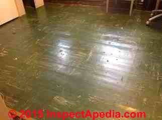 Armstrong asphalt asbestos floor tile Osage Green (C) InspectApedia.com