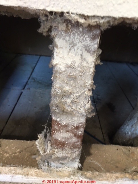 More Asbestos Wrap on Fiberglass Pipe Insulation, Fiberglas…