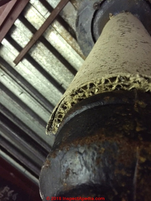 Should I worry about this pipe insulation? (fiberglass vs asbestos) - Home  Improvement Stack Exchange