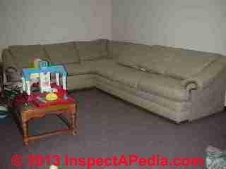 Carpet & furnishings (C) InspectApedia.com