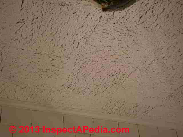 Asbestos Suspect Acoustic Ceiling Tiles Cover Up Example Of