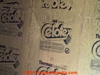 Celotex Thermax TM Insulating board  (C) InspectApedia.com JW