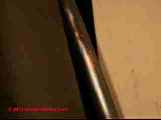 Corroded copper tubing (C) Daniel Friedman B.S.