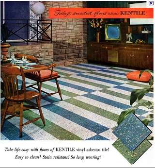 Kentile asphalt asbestos floor tile patterns 