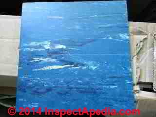 Kentile Floor tile Blue Cerulian D-222 (C) InspectApedia.com BG