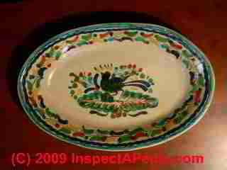 Lead containing ceramic platter (C) Daniel Friedman