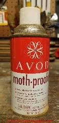 Avon Moth repellents - older packaging (C) Daniel Friedman at InspectApedia.com