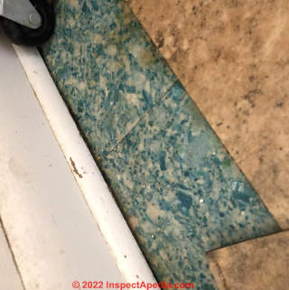 1963 Ozark MO turquoise tile (C)InspectApedia.com Jeff K