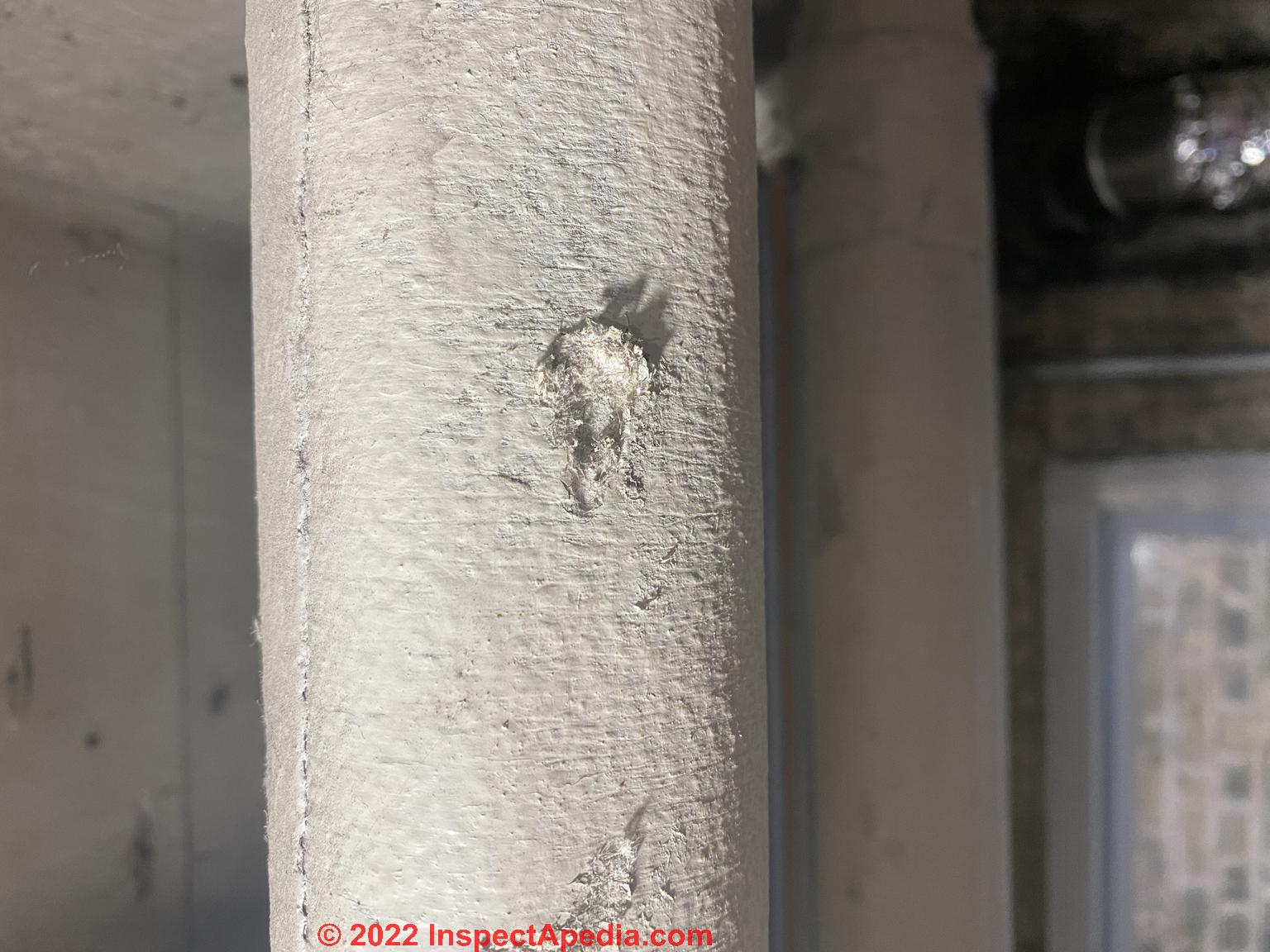 Photo Guide to Asbestos Pipe Insulation - Asbestos insulation ...