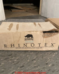Rhinotex Armstrong flooring (C) Inspectapedia Melissa