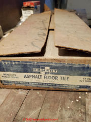 Sears Homart brand floor tile asbestos (C) InspectApdia.com