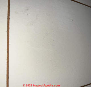 brown ceiling tile (C) InspectApedia.com JD
