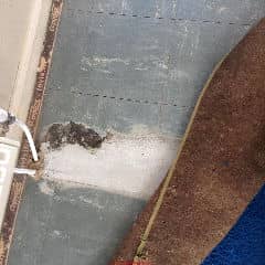 sealing asbestos floor tiles