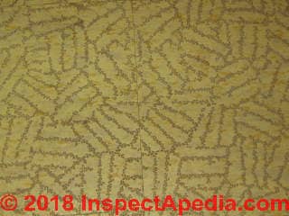 1973 vinyl asbestos floor tile (C) InspectApedia.com Andrea S